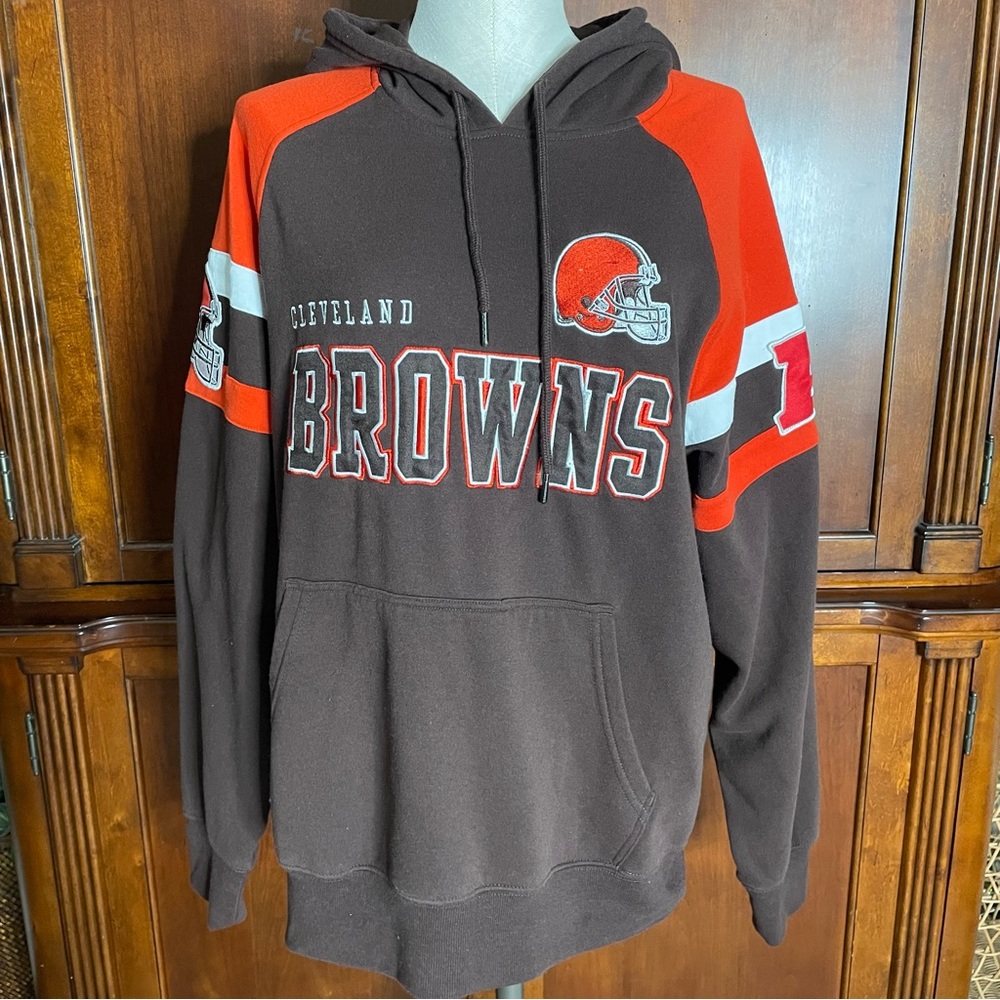 NFL Cleveland Browns Pull Over Hoodie Size Large